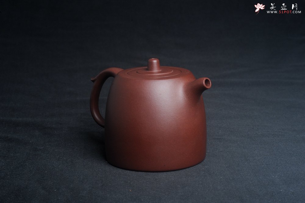 紫砂壶图片：美壶特惠 油润老紫泥宝铎壶 茶人醉爱 - 美壶网