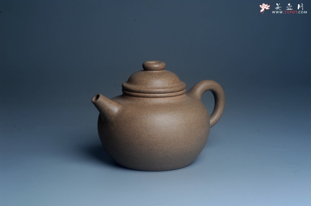 紫砂壶图片：特好高温本山老段泥 全手工大彬圈钮紫砂壶 - 美壶网