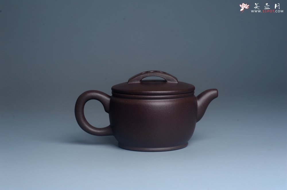 紫砂壶图片：美壶特惠 潜力股周学学老师 精工典范  精致老紫泥汉瓦壶 - 美壶网
