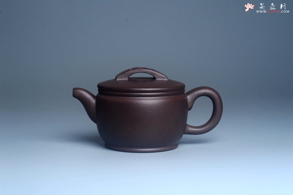 紫砂壶图片：美壶特惠 潜力股周学学老师 精工典范  精致老紫泥汉瓦壶 - 美壶网