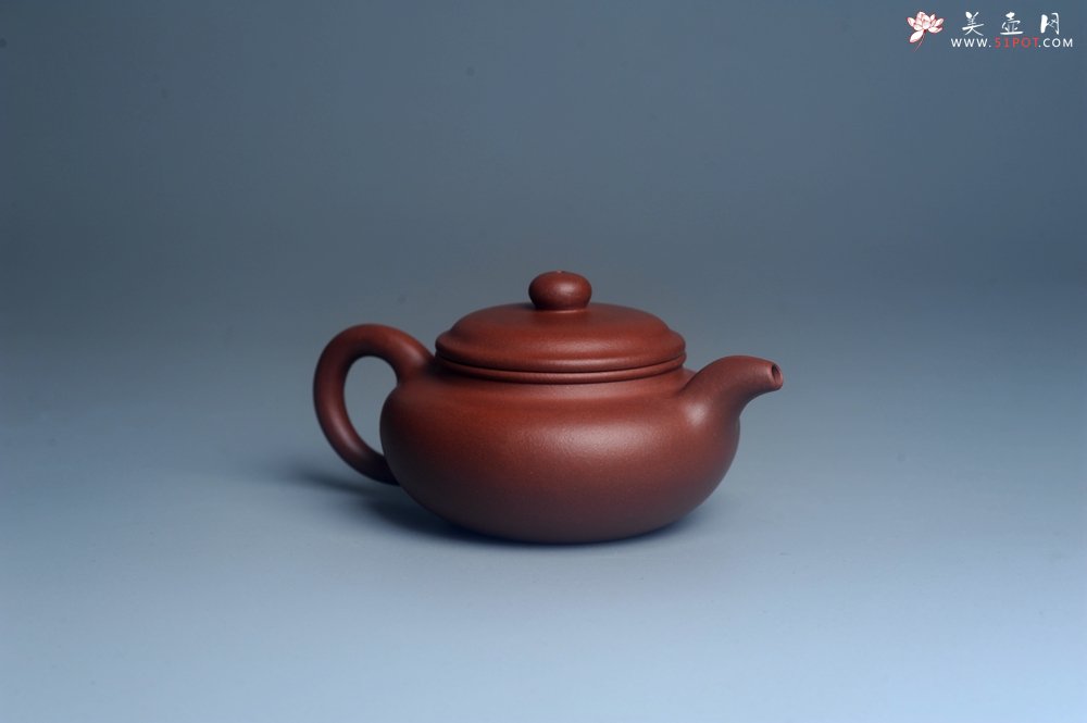 紫砂壶图片：油润底曹青 全手工寿珍仿古 深得老味 做工特好 - 美壶网