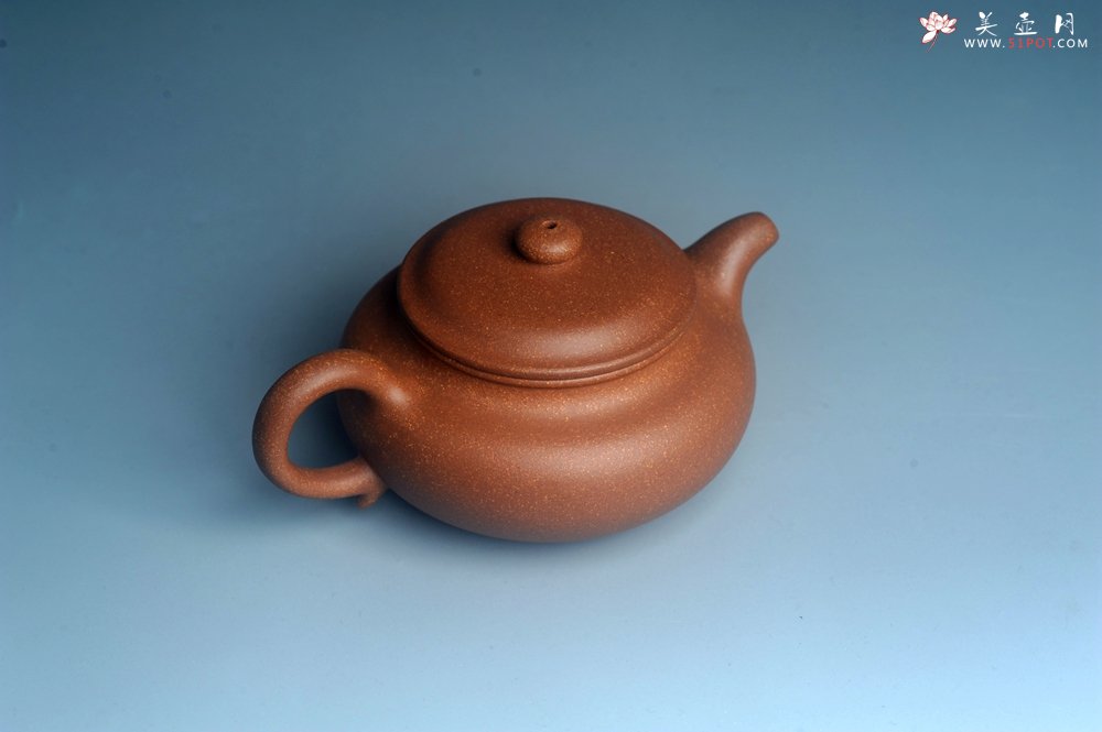 紫砂壶图片：美壶特惠 精致黄降坡泥仿古壶 茶人醉爱 - 美壶网