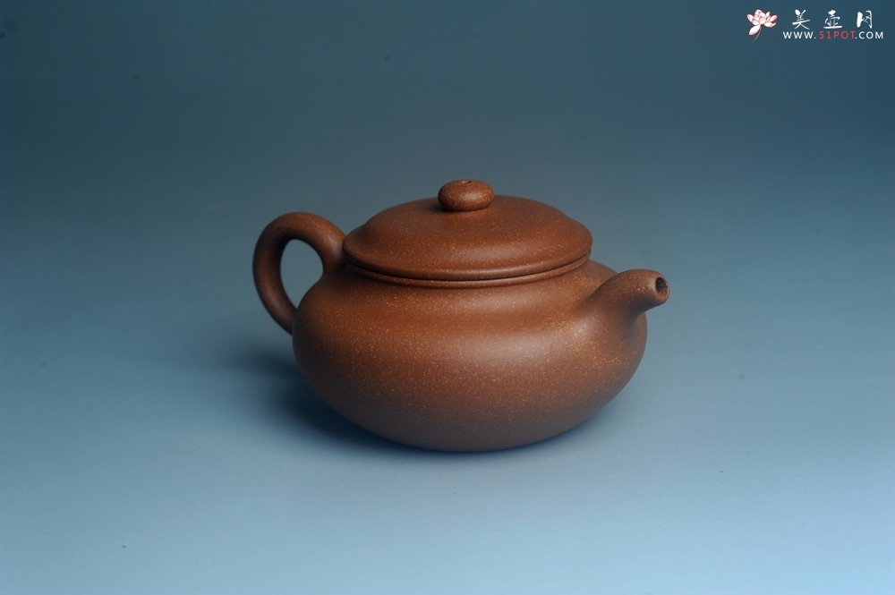 紫砂壶图片：美壶特惠 精致黄降坡泥仿古壶 茶人醉爱 - 美壶网