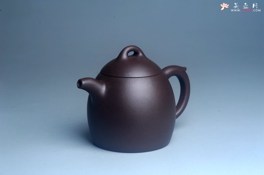 紫砂壶图片：美壶特惠 超精致老紫泥秦权壶 特文气 - 美壶网