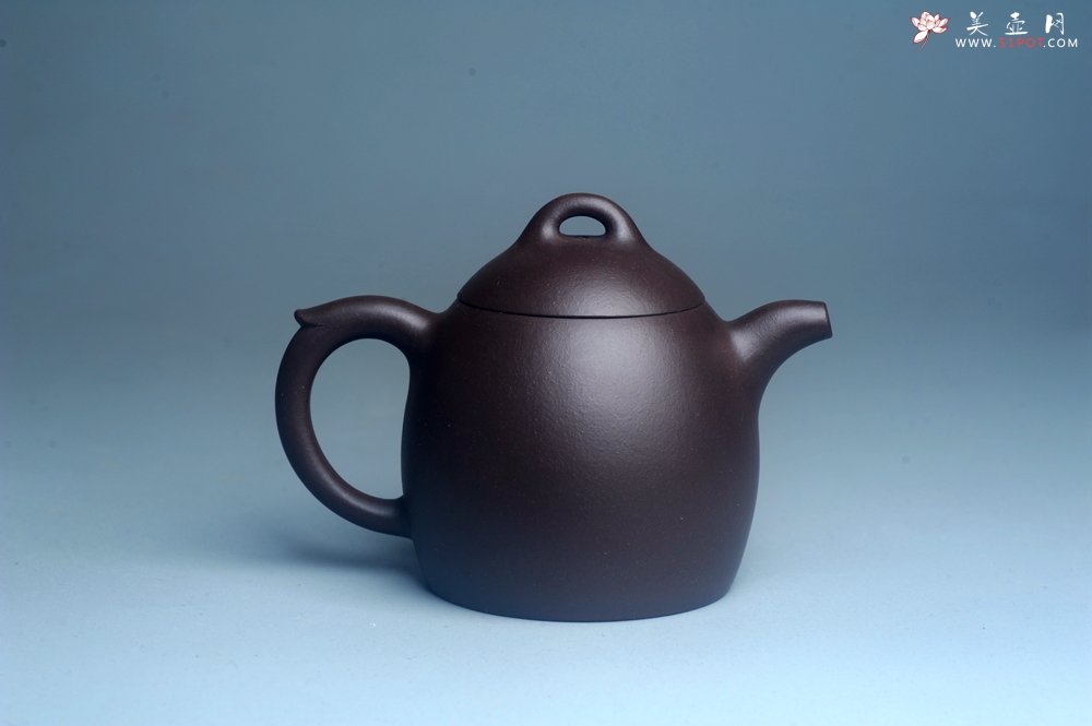 紫砂壶图片：美壶特惠 超精致老紫泥秦权壶 特文气 - 美壶网