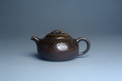 美壶定制紫砂壶 美壶特惠 精致柴烧芝麻段泥半月壶 柴烧之佳品 