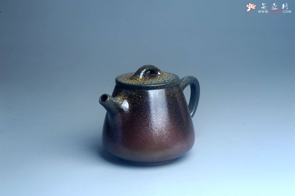 紫砂壶图片：美壶特惠 精致柴烧高石瓢壶 柴烧之佳品 - 美壶网