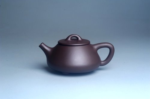 周小培紫砂壶 油润底曹青 全手工石瓢壶 特文气 原矿底槽清