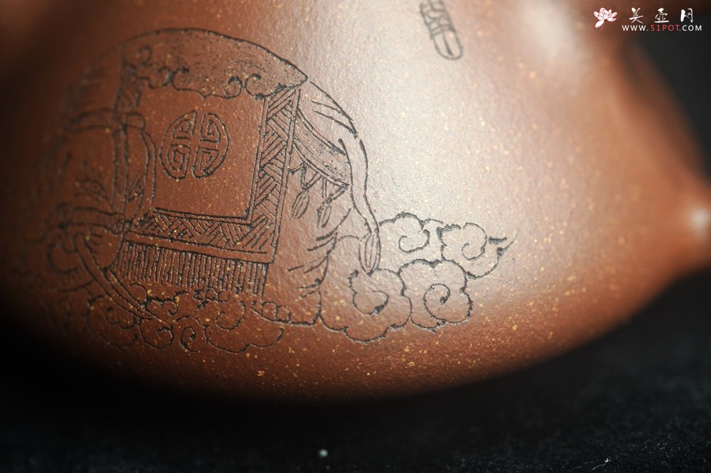 紫砂壶图片：美壶特惠  高温降坡泥精致小子冶石瓢 装饰太平有象 茶人醉爱 - 美壶网