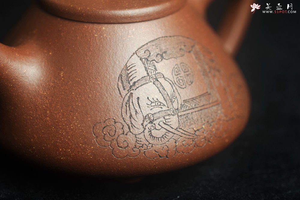 紫砂壶图片：美壶特惠  高温降坡泥精致小子冶石瓢 装饰太平有象 茶人醉爱 - 美壶网