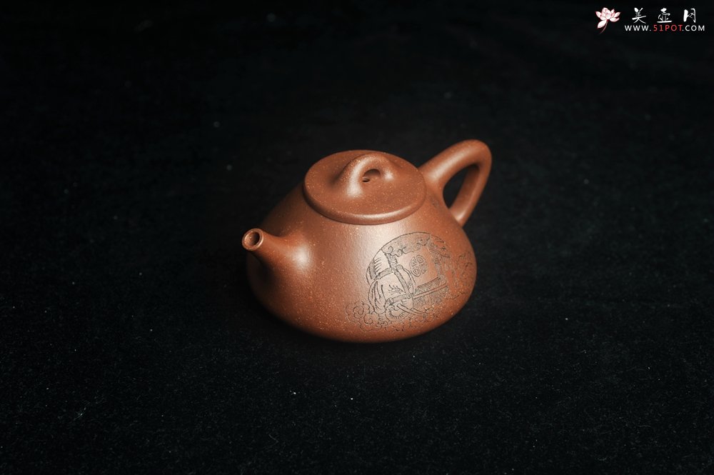 紫砂壶图片：美壶特惠  高温降坡泥精致小子冶石瓢 装饰太平有象 茶人醉爱 - 美壶网