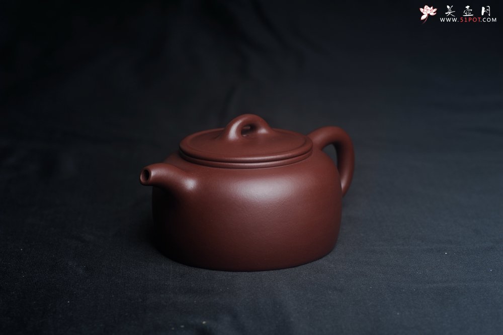 紫砂壶图片：潜力股周小培老师 4号井深井红皮龙 全手工过桥井栏壶 - 美壶网