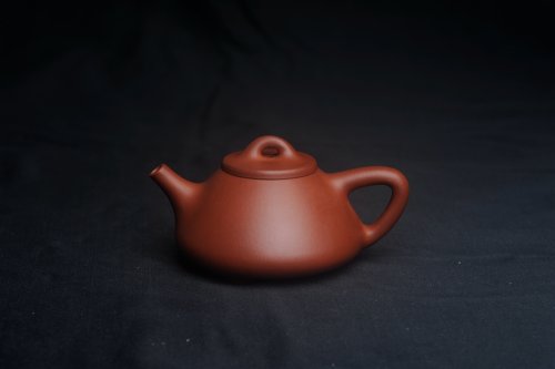 周小培紫砂壶 潜力股周小培老师 老师家藏黄龙山一号井小红泥 全手工小子冶石瓢茶壶 特文气 原矿红泥