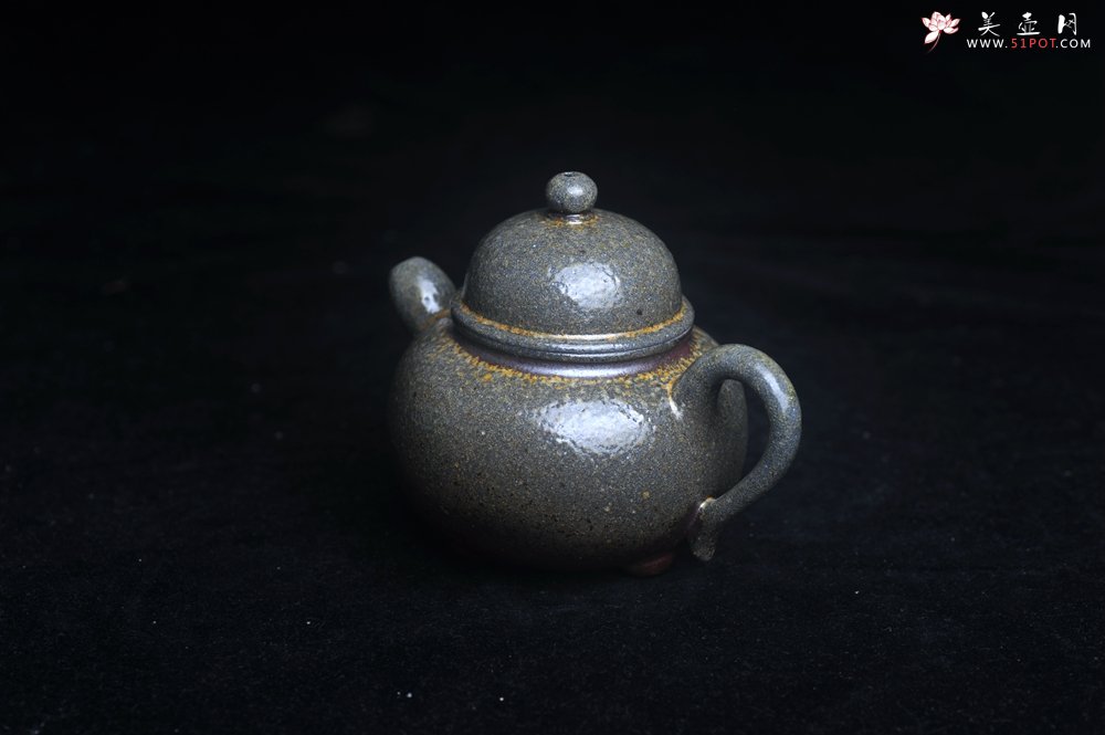 紫砂壶图片：美壶特惠 精致柴烧三足鼎壶 柴烧之佳品 - 美壶网