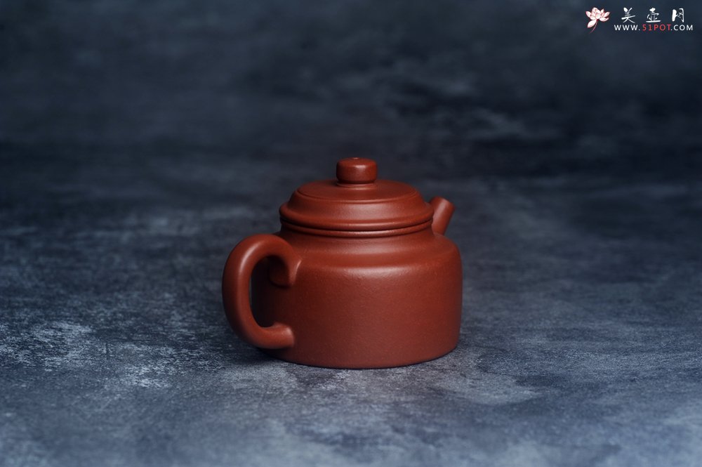 紫砂壶图片：油润老清水泥全手工小品德中壶 特实用文气 - 美壶网