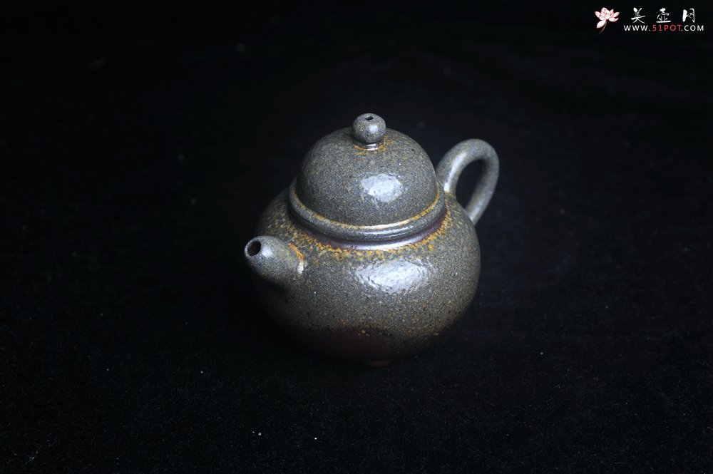 紫砂壶图片：美壶特惠 精致柴烧三足鼎壶 柴烧之佳品 - 美壶网