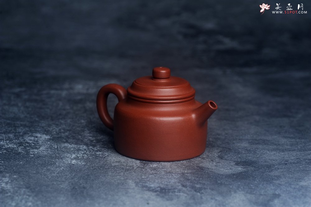 紫砂壶图片：油润老清水泥全手工小品德中壶 特实用文气 - 美壶网