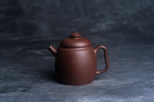 王静然紫砂壶 美壶特惠 精致黑星红拼紫泥（家藏限量）高帽巨轮壶 球孔出水爽利 茶人醉爱 原矿紫泥