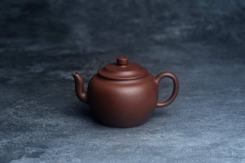 王静然紫砂壶 美壶特惠 精致黑星红拼紫泥（家藏限量）平盖莲子壶 球孔出水爽利 茶人醉爱 原矿紫泥