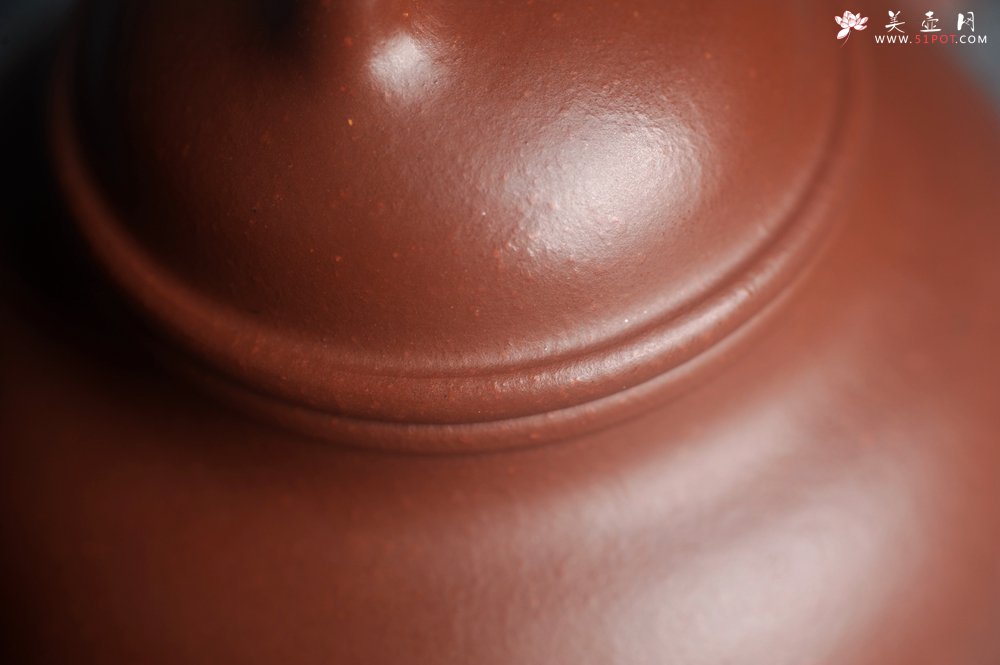 紫砂壶图片：潜力股周小培老师 4号井深井红皮龙 全手工桥钮乳鼎壶 期待与您结缘 - 美壶网