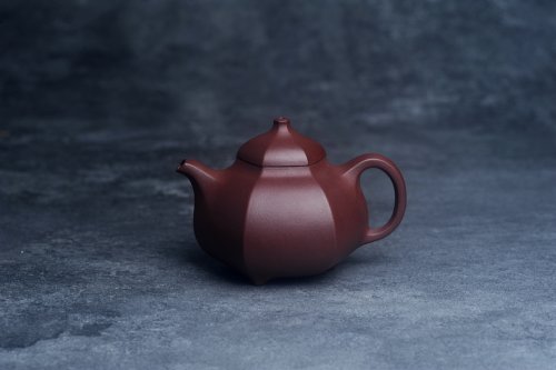 凌晨紫砂壶 美壶特惠 潜力股凌晨老师 精致全手工枣红泥六方乳鼎茶壶 枣红泥