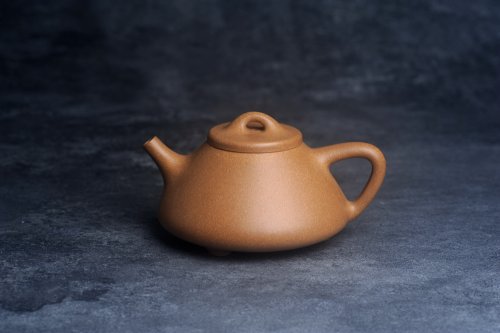 王静然紫砂壶 美壶特惠 特好老黄段泥精致子冶石瓢壶 老段泥