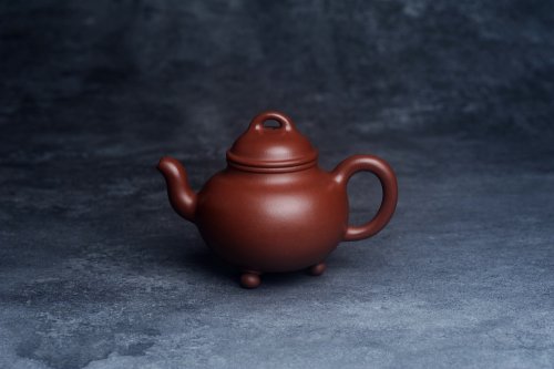 周小培紫砂壶 潜力股周小培老师 4号井深井红皮龙 全手工桥钮乳鼎壶 期待与您结缘 红皮龙