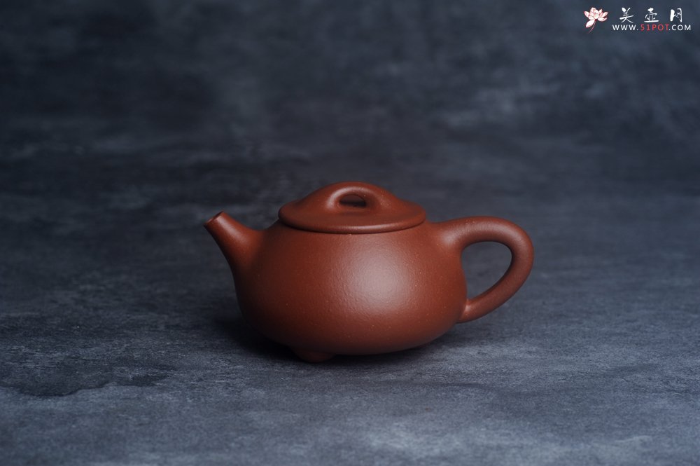 紫砂壶图片：美壶特惠 特好红泥拼降坡 经典满瓢 石瓢（霸王瓢）泥料特好 做工灰常精致 不输千元作品 - 美壶网