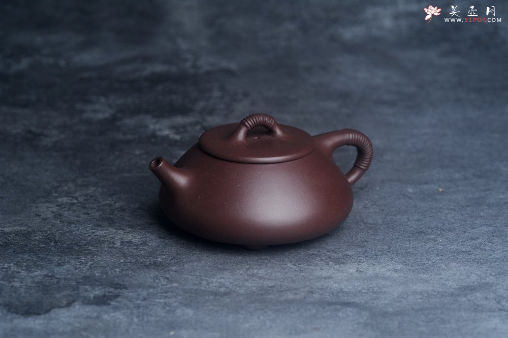 紫砂壶图片：美壶年底特惠 精致优质紫泥线瓢壶 - 美壶网