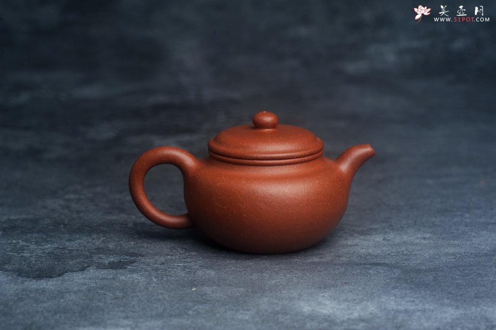 紫砂壶图片：油润降坡泥 超精致全手工仿古壶 气韵流畅 - 美壶网