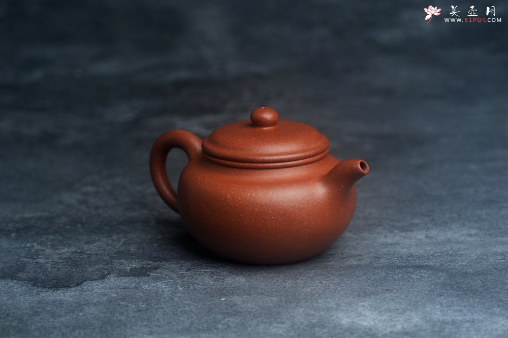 紫砂壶图片：油润降坡泥 超精致全手工仿古壶 气韵流畅 - 美壶网