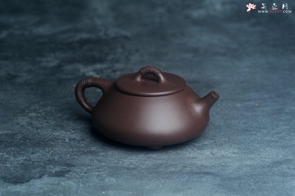 紫砂壶图片：美壶年底特惠 精致优质紫泥线瓢壶 - 美壶网