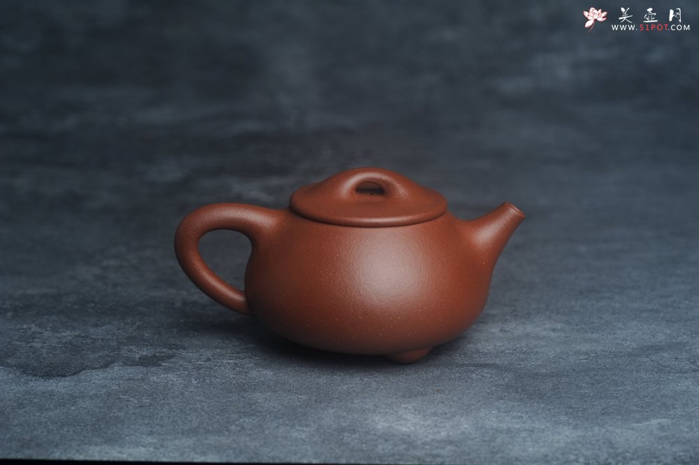 紫砂壶图片：美壶特惠 特好红泥拼降坡 经典满瓢 石瓢（霸王瓢）泥料特好 做工灰常精致 不输千元作品 - 美壶网