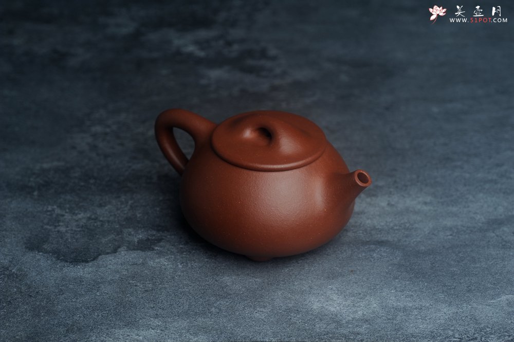 紫砂壶图片：美壶特惠 特好红泥拼降坡 经典满瓢 石瓢（霸王瓢）泥料特好 做工灰常精致 不输千元作品 - 美壶网