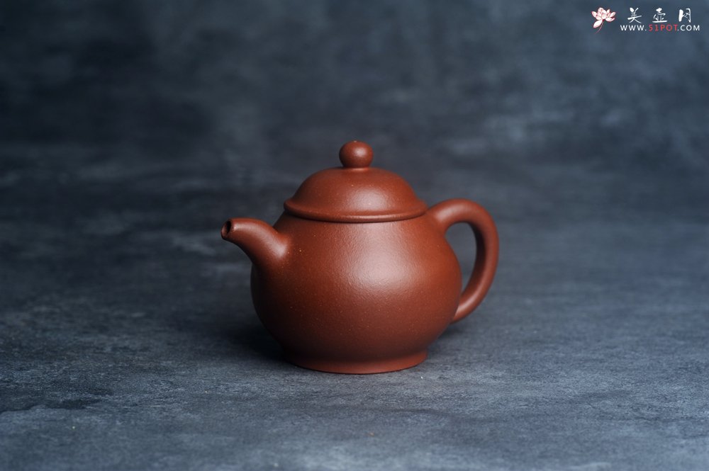 紫砂壶图片：美壶特惠 全手工优质红降坡泥刹凹成型单片拍打潘壶 - 美壶网