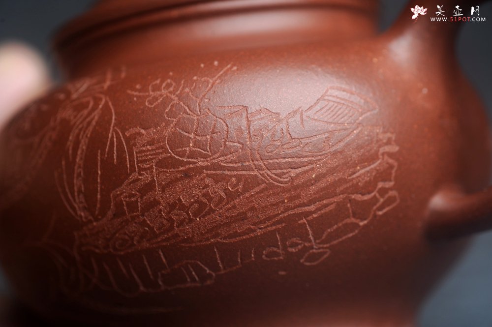 紫砂壶图片：美壶网紫砂壶特惠优质底槽青掇只壶 中式茶具 装饰文雅 茶人醉爱210cc - 美壶网