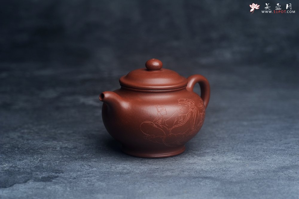 紫砂壶图片：美壶网紫砂壶特惠优质底槽青掇只壶 中式茶具 装饰文雅 茶人醉爱210cc - 美壶网