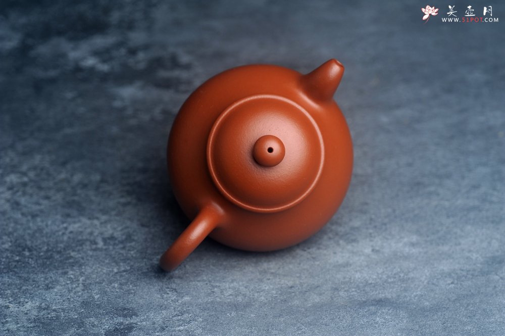 紫砂壶图片：油润黄龙山朱泥 全手工潘壶 做工特好 - 美壶网