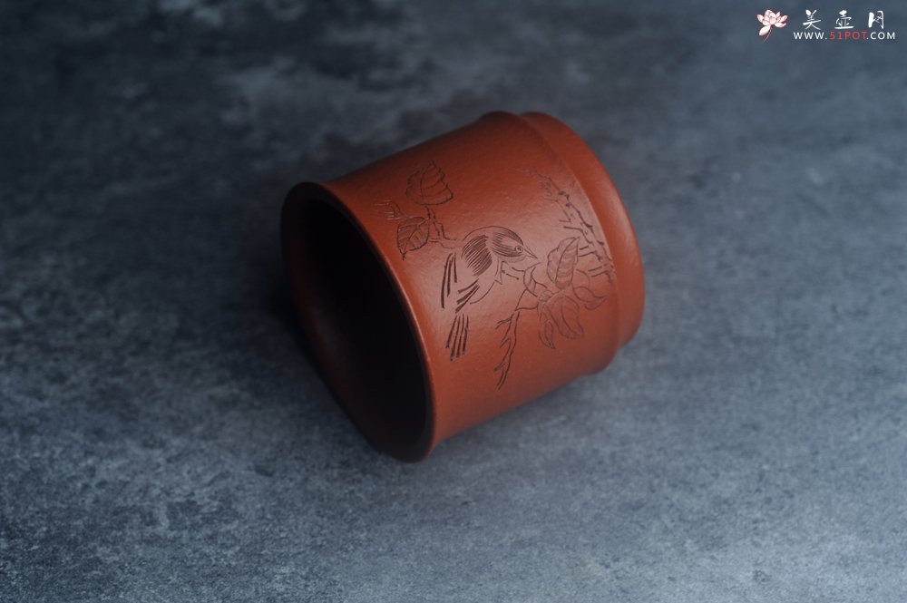 紫砂壶图片：美杯特惠 优质朱泥精致清趣杯 主人杯 装饰文雅 - 美壶网