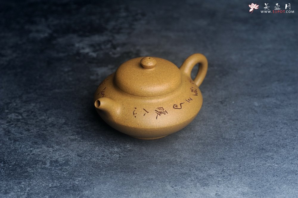 紫砂壶图片：美壶特惠 优质段泥合欢壶 特文气 - 美壶网