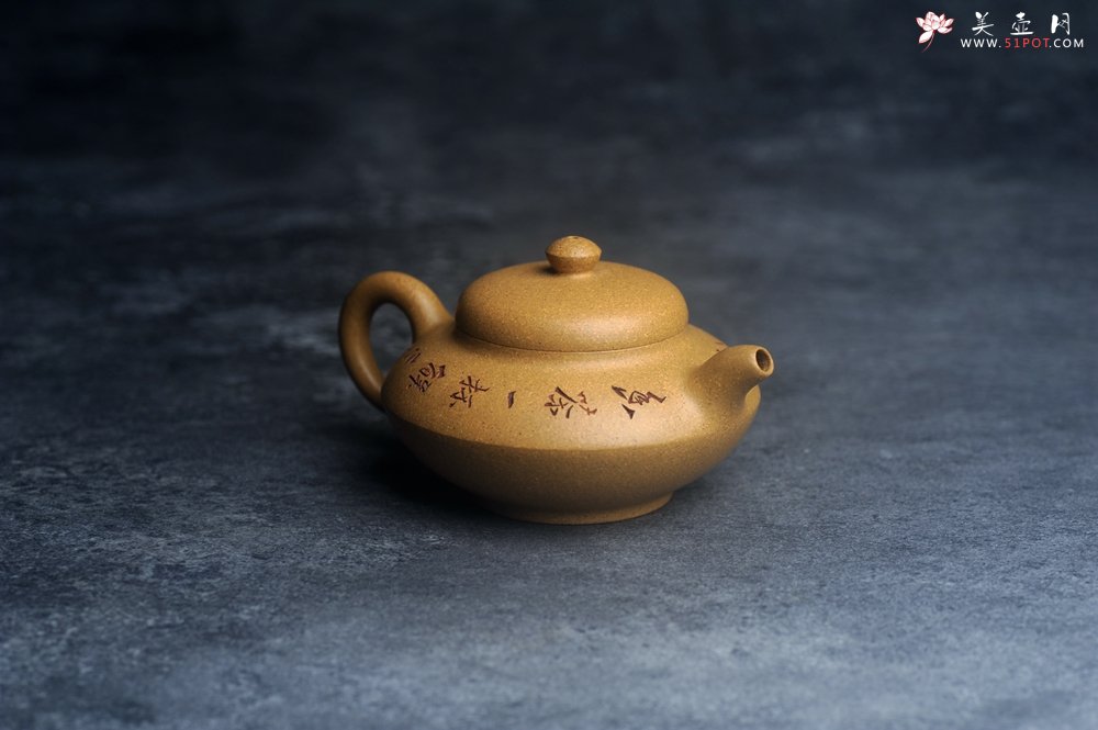 紫砂壶图片：美壶特惠 优质段泥合欢壶 特文气 - 美壶网