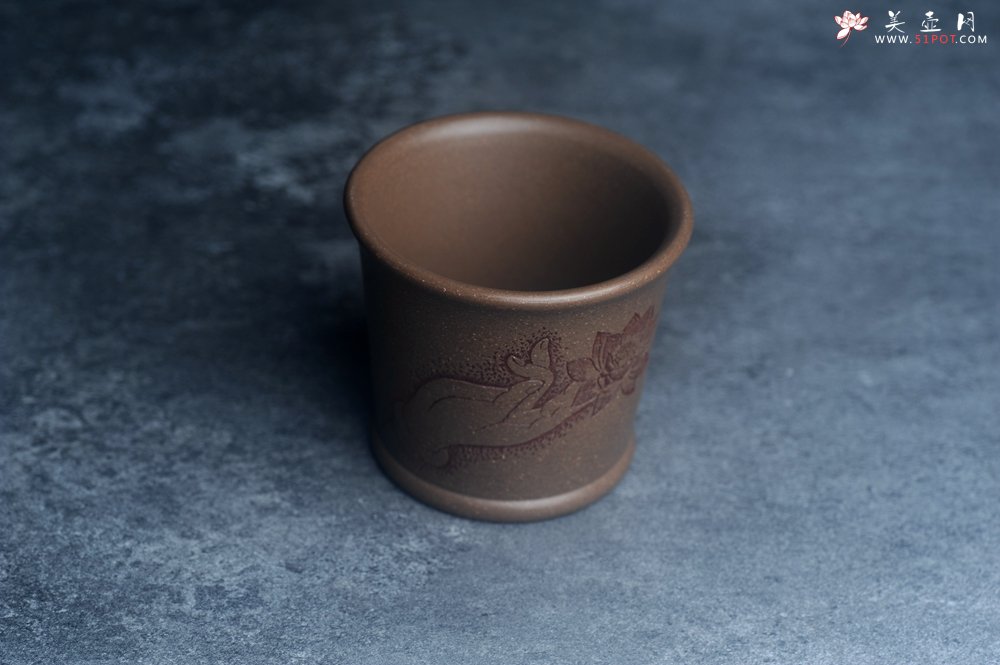 紫砂壶图片：美杯特惠 优质好料好工拈花指主人杯 - 美壶网