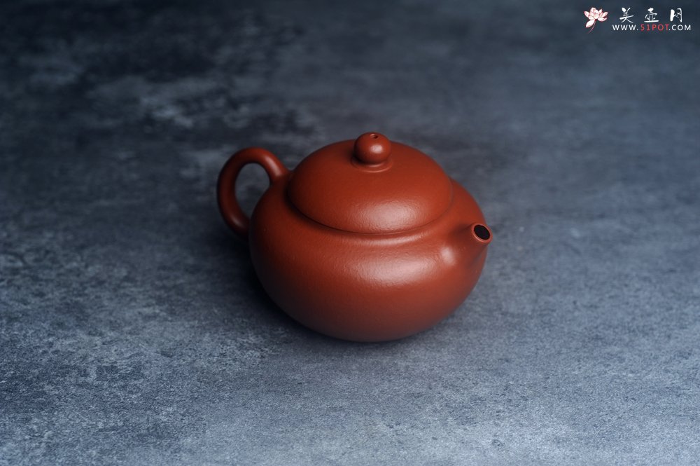 紫砂壶图片：美壶网特惠紫砂壶 马景辉款式手工朱泥西施茶壶 茶人醉爱 - 美壶网