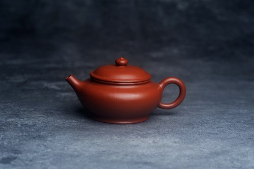 美壶定制老师紫砂壶 美壶特惠 优质朱泥小扁樱壶 茶人醉爱 原矿朱泥