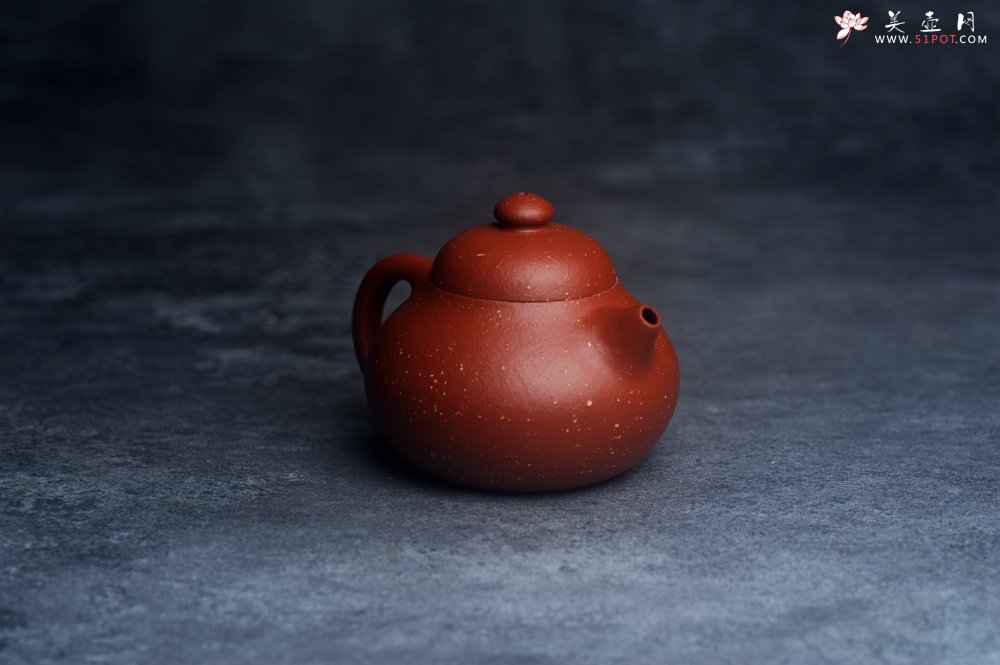 紫砂壶图片：美壶特惠 优质赵庄红泥铺砂小品文旦壶 茶人醉爱 - 美壶网