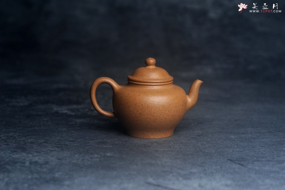 紫砂壶图片：美壶特惠 油润五彩段泥莲子宫灯壶 - 美壶网