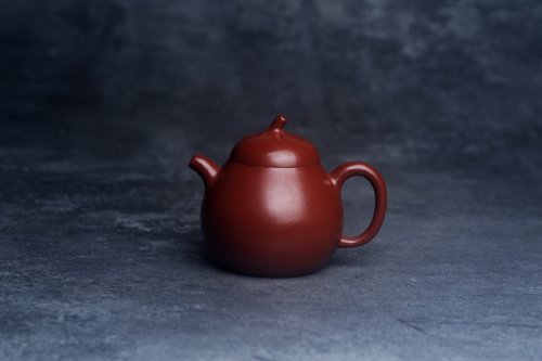 美壶定制紫砂壶 美壶特惠 油润大红袍朱泥茄瓜壶 特文气 大红袍