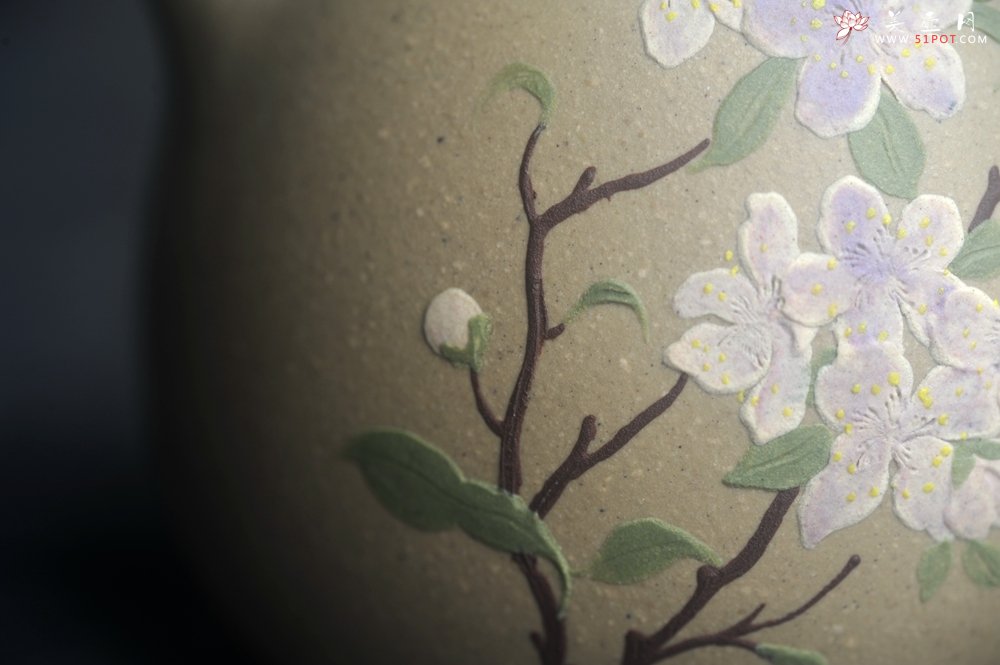 紫砂壶图片：美壶特惠 优质本绿憨瓢 茶人醉爱 - 美壶网