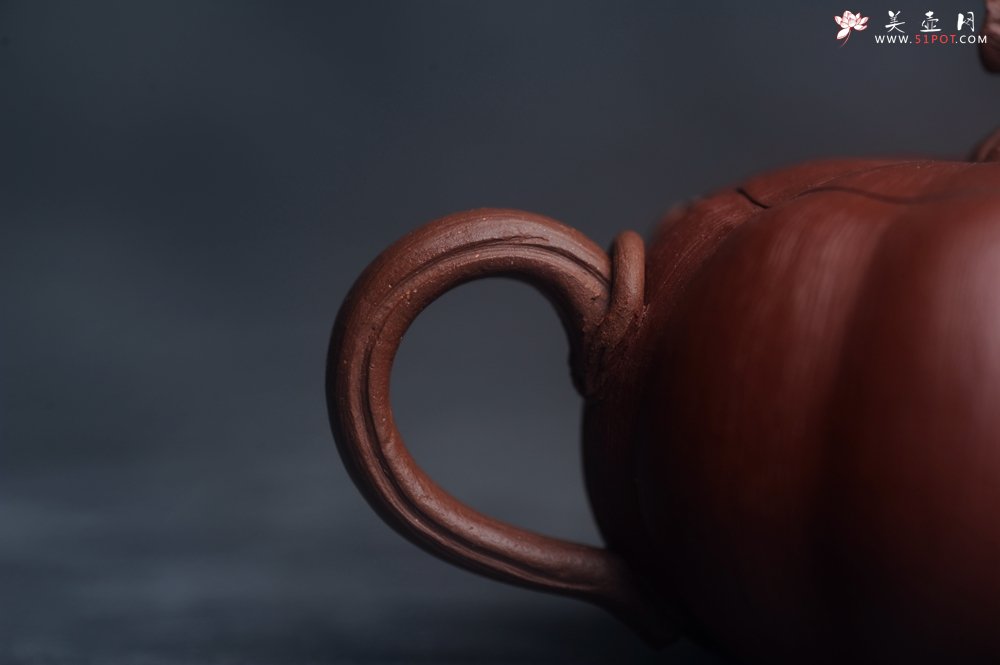 紫砂壶图片：美壶福利特惠 美壶专属定制 精致好料迷你小南瓜紫砂壶  肌理丰富生动 - 美壶网