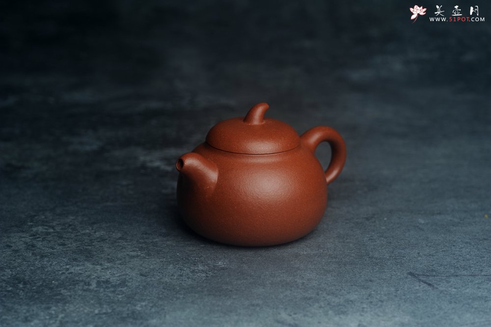 紫砂壶图片：美壶特惠 特好降坡泥茄瓜壶 茶人醉爱 - 美壶网